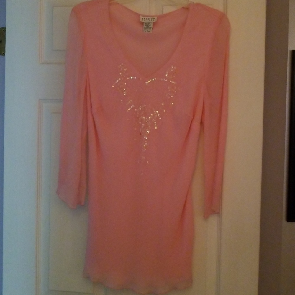 ⬇️PRICE DROP!!💖👚🧥Allison Taylor 100%Silk Blouse